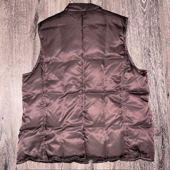 Gap Edition Brown Puffer Vest Women's Size Small S W/Down Insulation - Picture 4 of 4
